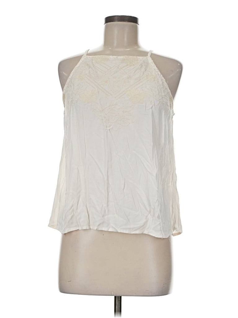Pre-owned Eyeshadow Sleeveless Blouse In White