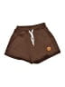Unbranded 100% Polyester Hearts Brown Athletic Shorts Size S - photo 1