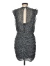 Express 100% Polyester Polka Dots Gray Cocktail Dress Size M - photo 2
