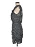 Express 100% Polyester Polka Dots Gray Cocktail Dress Size M - photo 5