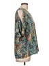 Unbranded Paisley Tan 3/4 Sleeve Blouse Size L - photo 4