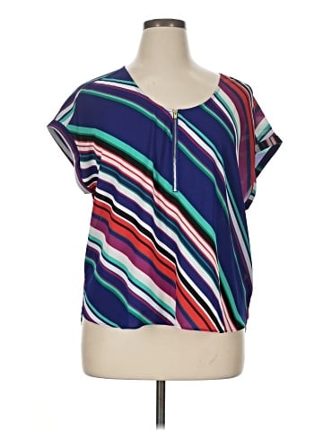 Bold Elements Short Sleeve Blouse (view 1)
