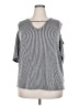 retrology Silver Gray 3/4 Sleeve Top Size 2X - photo 1