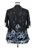 Timeson Black Short Sleeve Blouse Size XXL - photo 2