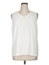 Lark & Ro 100% Polyester White Sleeveless Top Size 16 - photo 1