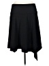 Ann Taylor 100% Polyester Solid Black Casual Skirt Size XL - photo 2
