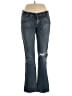 7 For All Mankind 100% Spandex Hearts Blue Jeans Size 32 waist - photo 1