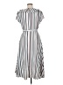 DN Design 100% Polyester Stripes White Casual Dress Size 14 - photo 2