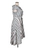 DN Design 100% Polyester Stripes White Casual Dress Size 14 - photo 4