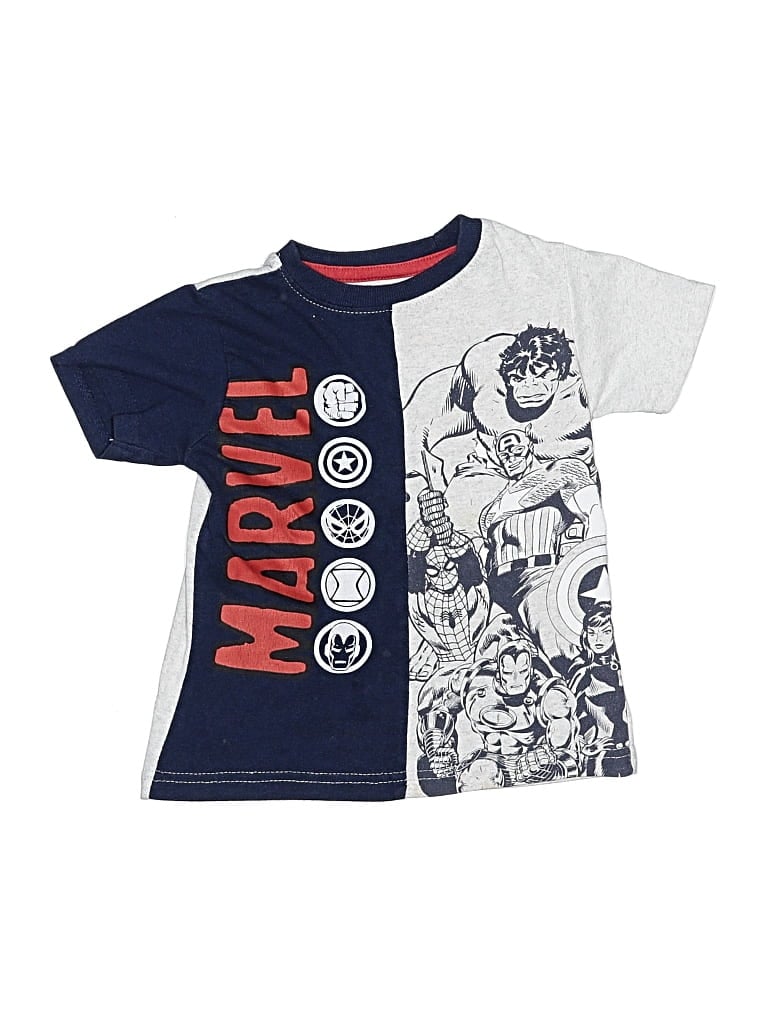 Pre-owned Marvel Kids' Short Sleeve T-shirt In Blue