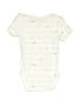 Cloud Island 100% Cotton Print Ivory White Short Sleeve Onesie Size Newborn - photo 2