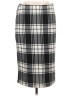 Bobeau Plaid Gray Black Casual Skirt Size L - photo 1