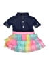 Bebe 100% Cotton Blue Dress 9-12 MO / 12 MO - photo 1