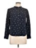J.Crew 100% Silk Polka Dots Blue Blouse Size 10 - photo 1