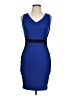 Soprano Color Block Blue Cocktail Dress Size L - photo 1