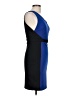 Soprano Color Block Blue Cocktail Dress Size L - photo 4