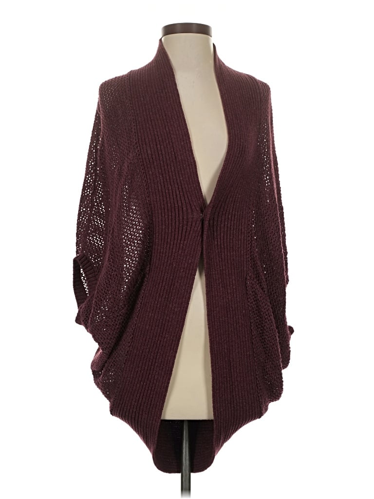 Pre-owned Prana Cardigan Sweater In Burgundy