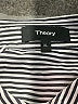 Theory 100% Cotton Stripes Gray Blue Sleeveless Button-Down Shirt Size XL - photo 6