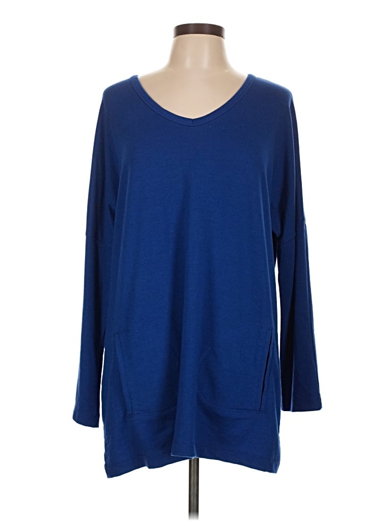 Pre-owned Westbound 3/4 Sleeve T-shirt In Blue