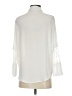 Express 100% Polyester Ivory Long Sleeve Blouse Size XS - photo 2