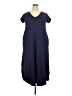 Entro Solid Blue Casual Dress Size 2X (estimated) - photo 1