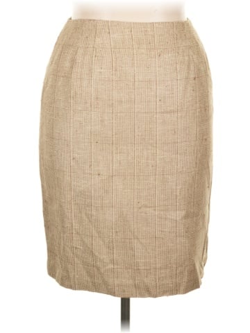 Linda Allard Ellen Tracy Silk Skirt (view 1)