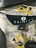 Trinity Print Gray Short Sleeve Blouse Size M - photo 7