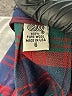 LGR 100% Wool Plaid Red Burgundy Wool Skirt Size 6 - photo 5
