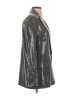 Zara 100% Polyester Metallic Silver Blazer Size S - photo 4