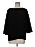 Assorted Brands 100% Polyester Black 3/4 Sleeve Top Size M (estimated) - photo 1