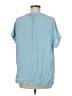 Nine West 100% Viscose Blue Short Sleeve Blouse Size M - photo 2