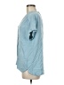 Nine West 100% Viscose Blue Short Sleeve Blouse Size M - photo 5