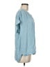 Nine West 100% Viscose Blue Short Sleeve Blouse Size M - photo 4