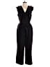 BCBGeneration 100% Polyester Solid Black Jumpsuit Size L - photo 1
