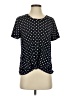 Diana Belle Polka Dots Black Short Sleeve Top Size S - photo 1