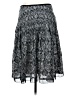 Christopher & Banks 100% Polyester Print Black Casual Skirt Size 8 - photo 2