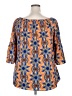 Dalin 100% Polyester Orange 3/4 Sleeve Blouse Size 2X - photo 2