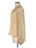 Elan 100% Polyester Paisley Gold Long Sleeve Blouse Size M - photo 5