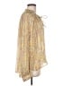 Elan 100% Polyester Paisley Gold Long Sleeve Blouse Size M - photo 4