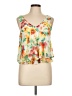 Lush 100% Polyester Orange Sleeveless Blouse Size L - photo 1