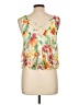 Lush 100% Polyester Orange Sleeveless Blouse Size L - photo 2