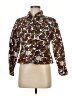 Ruby Rd. 100% Cotton Animal Print Brown Jacket Size 8 - photo 1
