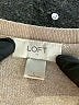 Ann Taylor LOFT Outlet 100% Cotton Tan Pullover Sweater Size L - photo 7