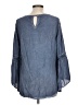Spense 100% Viscose Blue Long Sleeve Blouse Size L - photo 2