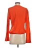 Diane von Furstenberg 100% Silk Orange Blouse Size 4 - photo 2