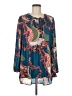DR2 100% Polyester Teal Long Sleeve Blouse Size M - photo 1