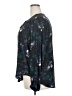 Torrid Floral Blue 3/4 Sleeve Blouse Size 2X Plus (2) - photo 5