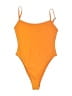Assorted Brands Solid Orange One Piece Swimsuit Size M - photo 1