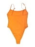 Assorted Brands Solid Orange One Piece Swimsuit Size M - photo 2