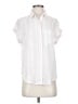 Rails 100% Rayon Stripes White Short Sleeve Blouse Size XS - photo 1